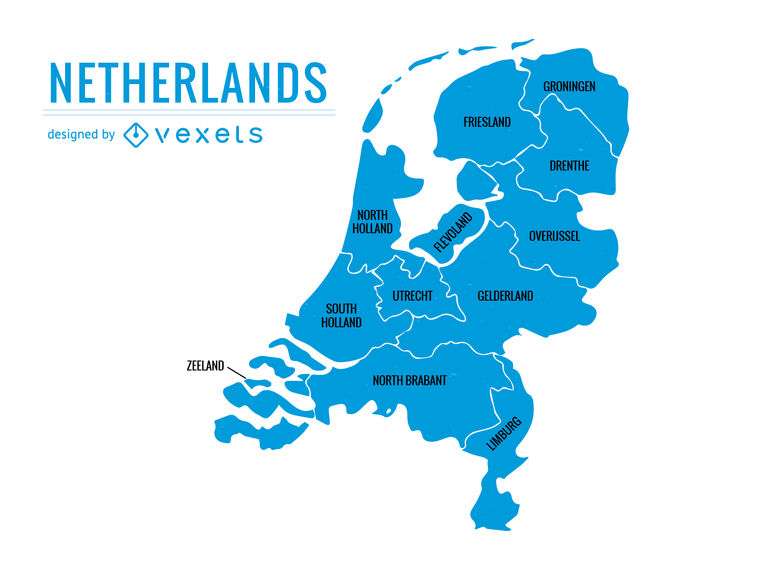 Netherlands provinces map
