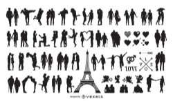 Romantic Love Couples Pack Silhouette