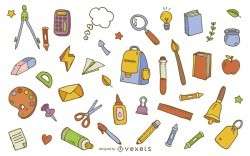 School supplies element pattern