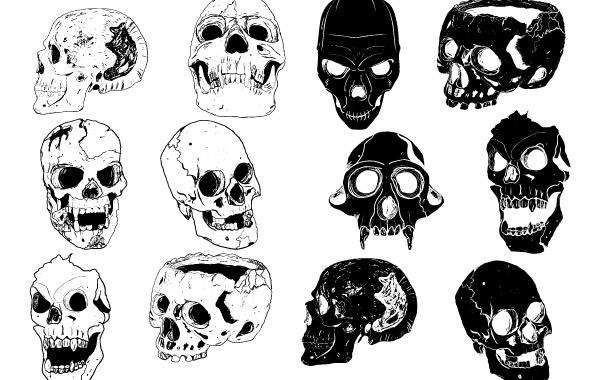 12 Skull Set