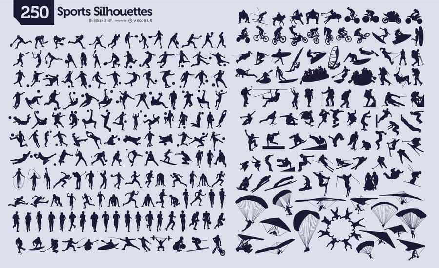 250 sport silhouettes