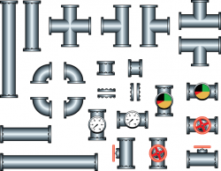 Steel Iron Pipe Vector