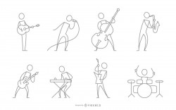 Stroke musician character collection