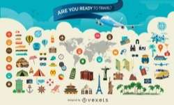 Travel large elements set