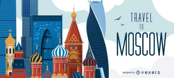 Travel to Moscow skyline