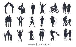 Vector Pack silhouettes, figures