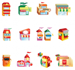 Vector Shop Building Icon