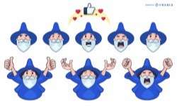 Wizard logo set