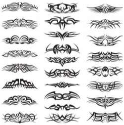 Creative Tattoo Set vector