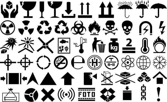 Cargo symbols Vector