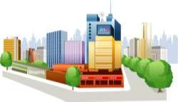 City high-rise buildings