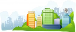 City high-rise buildings
