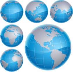 Globe Map Vector