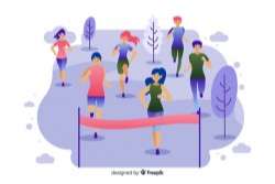 Marathon race Vector
