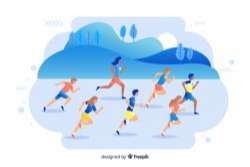 Marathon race Vector