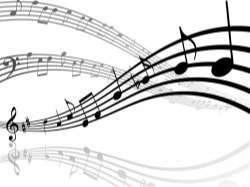 Music notes background