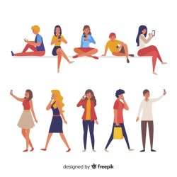 People holding smartphones
