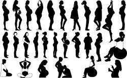 Pregnant silhouette