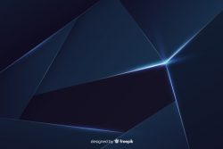 Elegant dark blue polygonal background