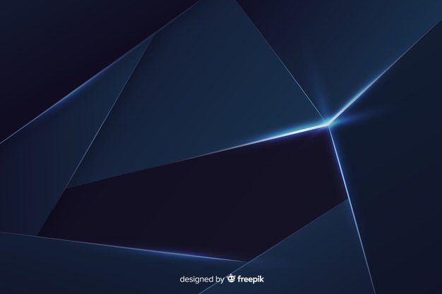 Elegant dark blue polygonal background