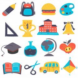 Back to school element set