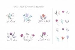Collection of elegant floral bouquets