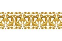 Golden ornamental border