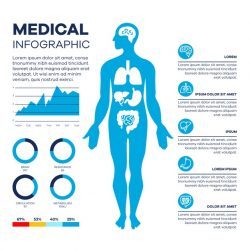 Infographic healthcare medical