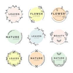 Natural business logos minimal design