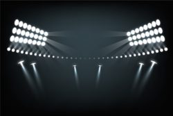 Realistic stadium light effect