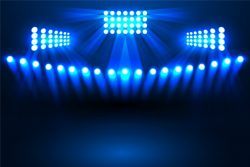 Shiny stadium light effect