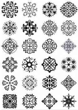 Vintage Design Elements 4 vectors graphic