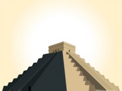 Mayan Pyramid vectors material