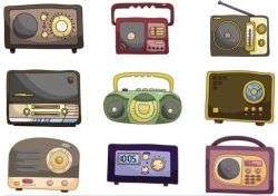 Retro Radio free vector