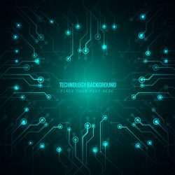 Abstract technology background design illustration