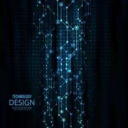 Abstract technology background design illustration