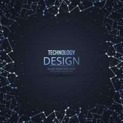Abstract technology background design illustration
