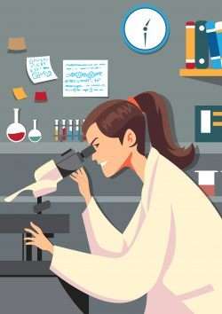 Female Scientist In Lab