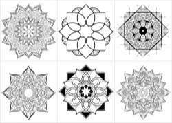 Floral Style Set of Mandalas