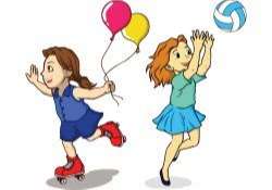 Girls Playing