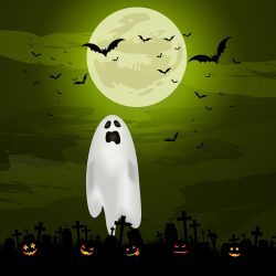 Halloween ghost background