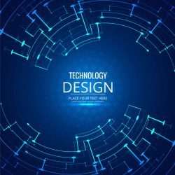 Abstract technology background design illustration