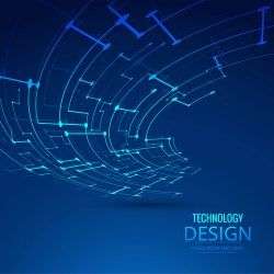 Abstract technology background design illustration