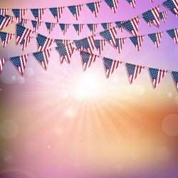 American flag bunting background