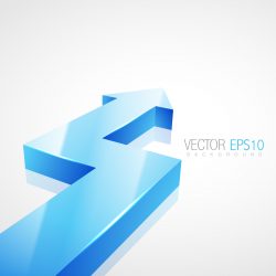 3d arrow illustration