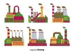 Factory flat icons