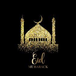 Glitter Eid Mubarak background