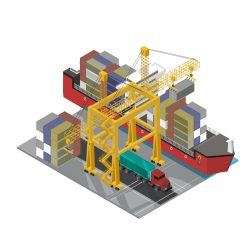 Logistics business industrial isolated icon on background