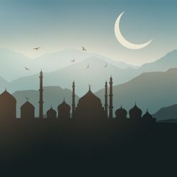 Ramadan landscape background