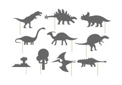 Shadow puppet of dinosaurs